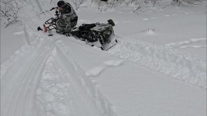Засадил мототолкач в глубоком снегу.