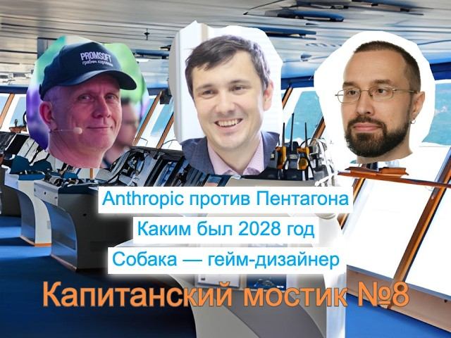 Капитанский мостик №8: Anthropic против Пентагона | Каким был 2028 год | Собака — гейм-дизайнер