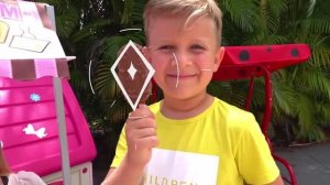 Диана и Рома играют в магазин мороженого _ Диана И Рома