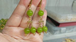 Комплект украшений из золотой фурнитуры