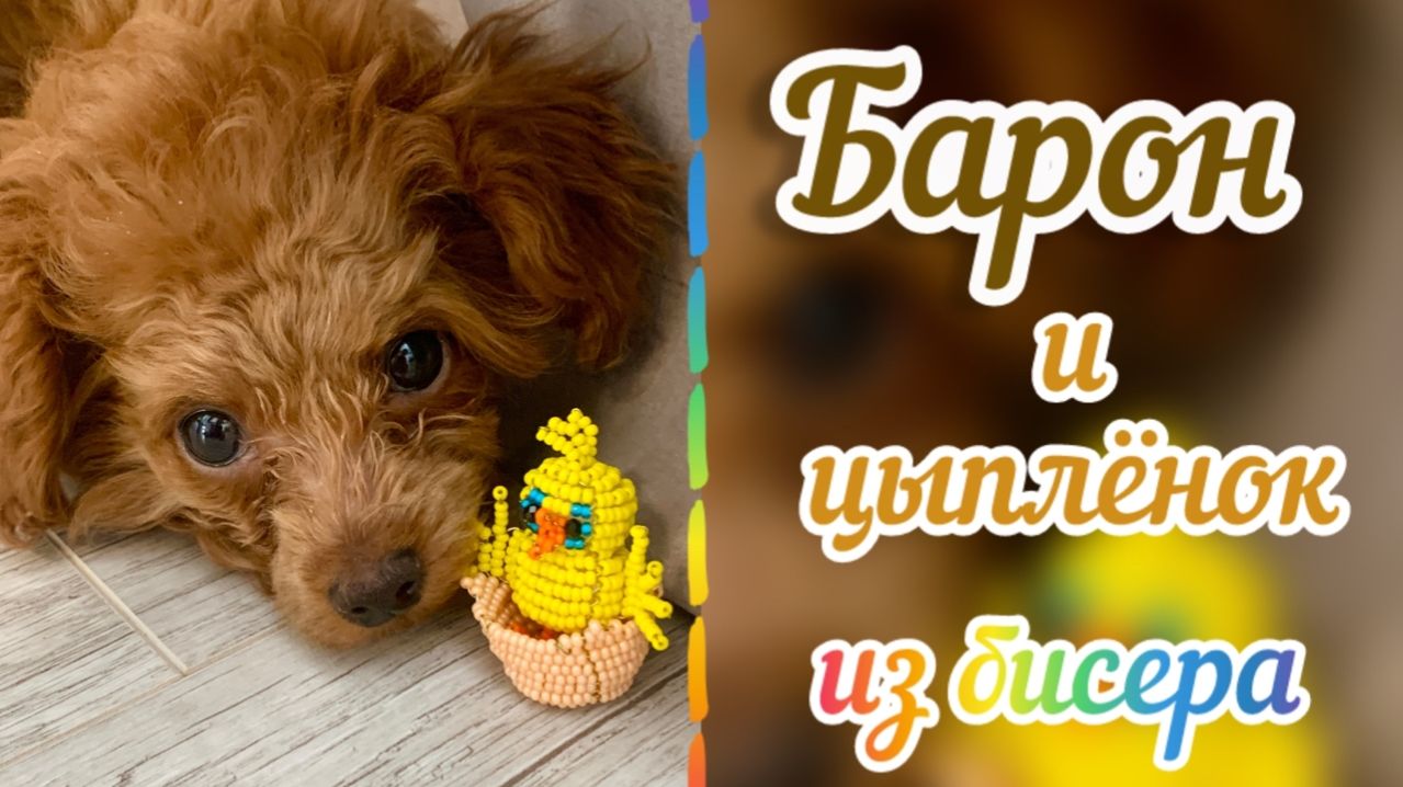 Барон и цыплёнок из бисера / Цыплёнок из бисера / Готовлюсь к выставке / Фигурки из бисера смотреть онлайн