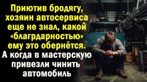 Жизненные истории: Приютив бродягу, хозяин автосервиса еще не знал... Истории из жизни