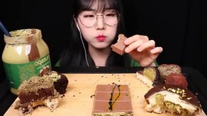 ASMR MUKBANG 올만에 찐 두바이 픽스 초콜릿 편의점 두바이 초콜릿 두바이식 초코쿠키까지 FIX DUBAI CHOCOLATE DESSERT