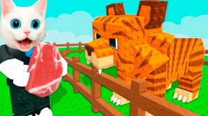 ПОЙМАЙ И ПРИРУЧИ САМОГО БОЛЬШОГО ЖИВОТНОГО В РОБЛОКС КОТЕНОК КРОНОС