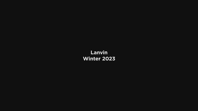 Показ женской коллекции Lanvin осень-зима 2023-2024