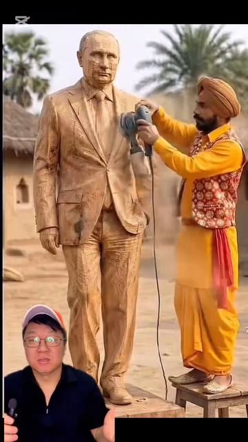 Скульптор из Индии сделал статую Владимира Путина!