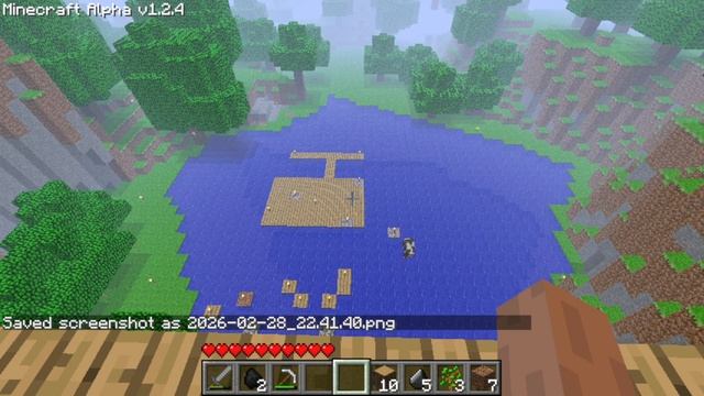 Выживание в майнкрафт Alpha 1.2.4