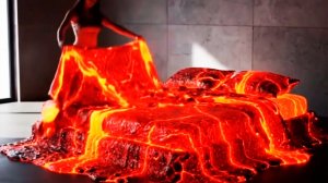 КРОВАТЬ из ЛАВЫ выбери себе кроватку, какая понравилась больше - развлекательное видео асмр #3