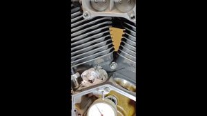 Подготовка с замеру биения хвостовика коленвала H-D Evolution!