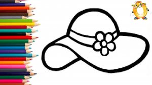 Мультик - раскраска для детей ШЛЯПКА. Учимся как рисовать ШЛЯПУ вместе с детьми // ОБУЧАШКА ТВ