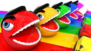 ПАКМАН Халк против Школьный автобус и Экскаватора — Уличная техника для детей