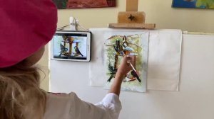 Урок рисования "Птичка 2". Приглашаем рисовать в донат -клубе. Ссылка в описании.