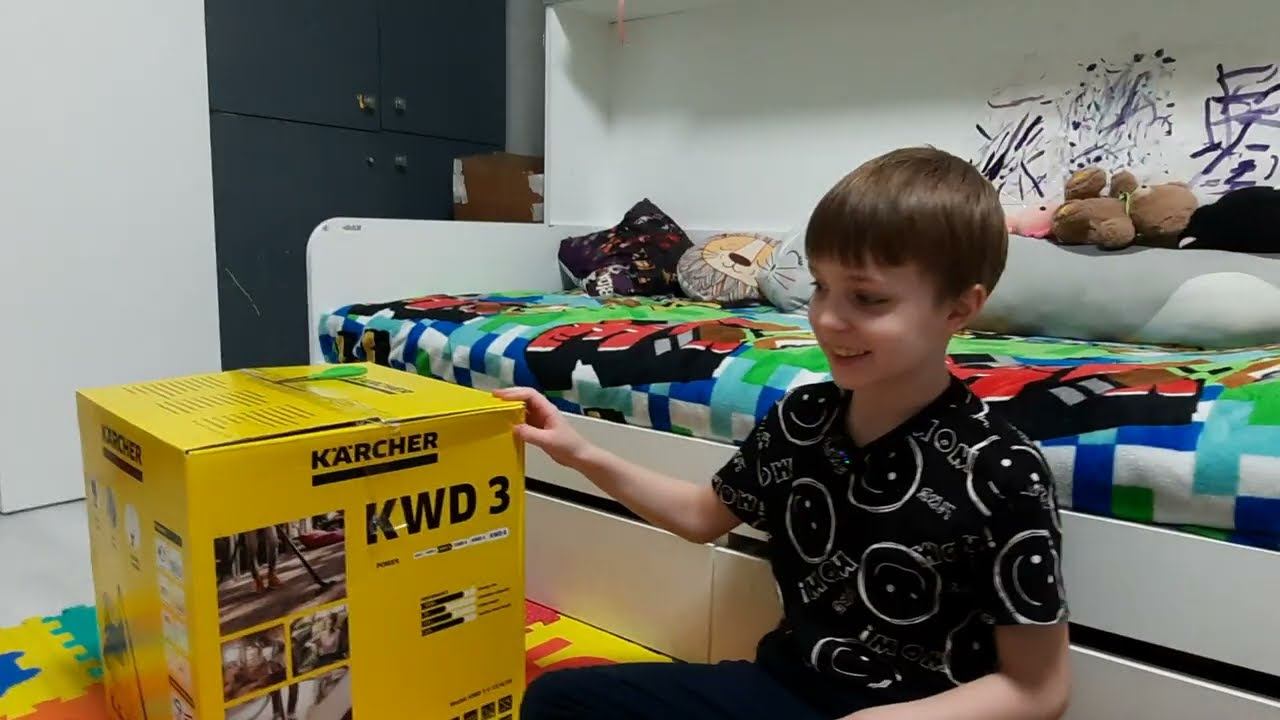 Купил новый пылесос Керхер KWD 3 Karcher, тест пылесоса #karcher #керхер #пылесос