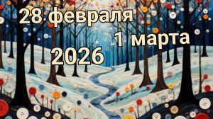 28 февраля-1 марта 2026. С наступлением Весны всех!