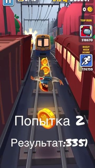 Как далеко можно пробежать без монеток в SUBWAY SURFERS смотреть онлайн