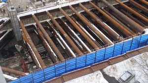 Монтаж ротора ТПМК S-290 на площадке Кленовый Бульвар Бирюлёвской линии