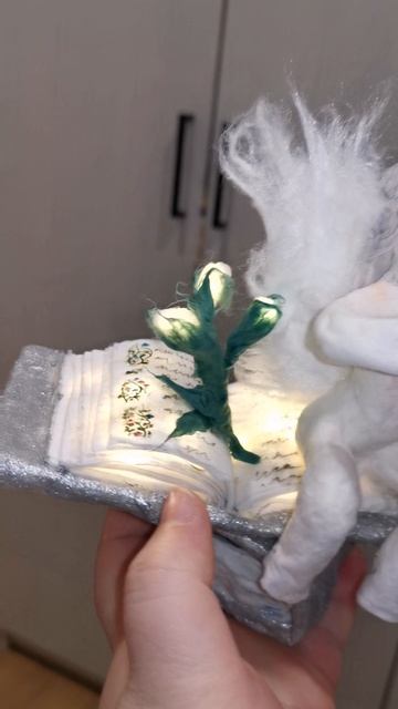 #ватнаяигрушка АНГЕЛ С КНИГОЙ #леся_из_сказочного_леса #сказочныйлес #игрушкиизваты