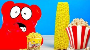 КАК СДЕЛАТЬ ПОПКОРН ДЛЯ ЖЕЛЕЙНОГО МЕДВЕДЯ ВАЛЕРЫ