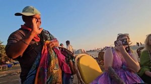 Встреча с Мариной, Катей, Леной и Лёшей. Вечеринка на закате. Мы снова вместе! Арамболь. Гоа. Индия.