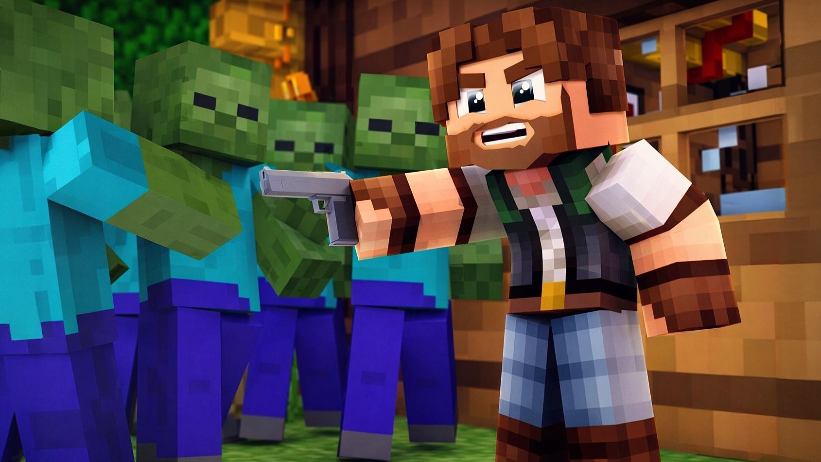 ЗОМБИ ВЫСЕЛИЛИ НАС ИЗ ДОМА! ДЕНЬ 7. ЗОМБИ АПОКАЛИПСИС В МАЙНКРАФТ смотреть онлайн