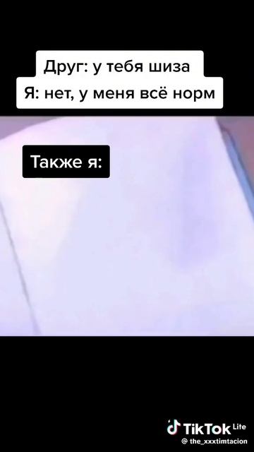 У тебя шиза