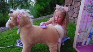 Настя и Весёлые истории про лошадку, ёжиков и другие иг