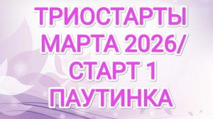 ТРИОСТАРТЫ МАРТА 2026/ СТАРТ 1/ ПАУТИНКА