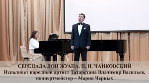 СЕРЕНАДА ДОН ЖУАНА. МУЗЫКА П. И. ЧАЙКОВСКОГО. ИСПОЛНЯЕТ ВЛАДИМИР ВАСИЛЬЕВ. 27.02.2026 г.