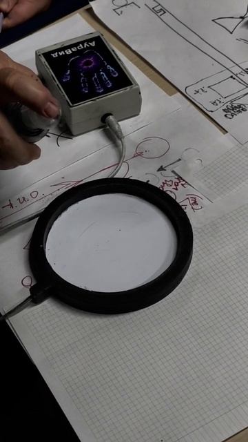 Работа на аппарате Кирлиана.