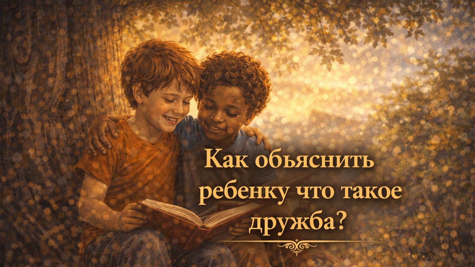 Как объяснить ребенку что такое дружба ?