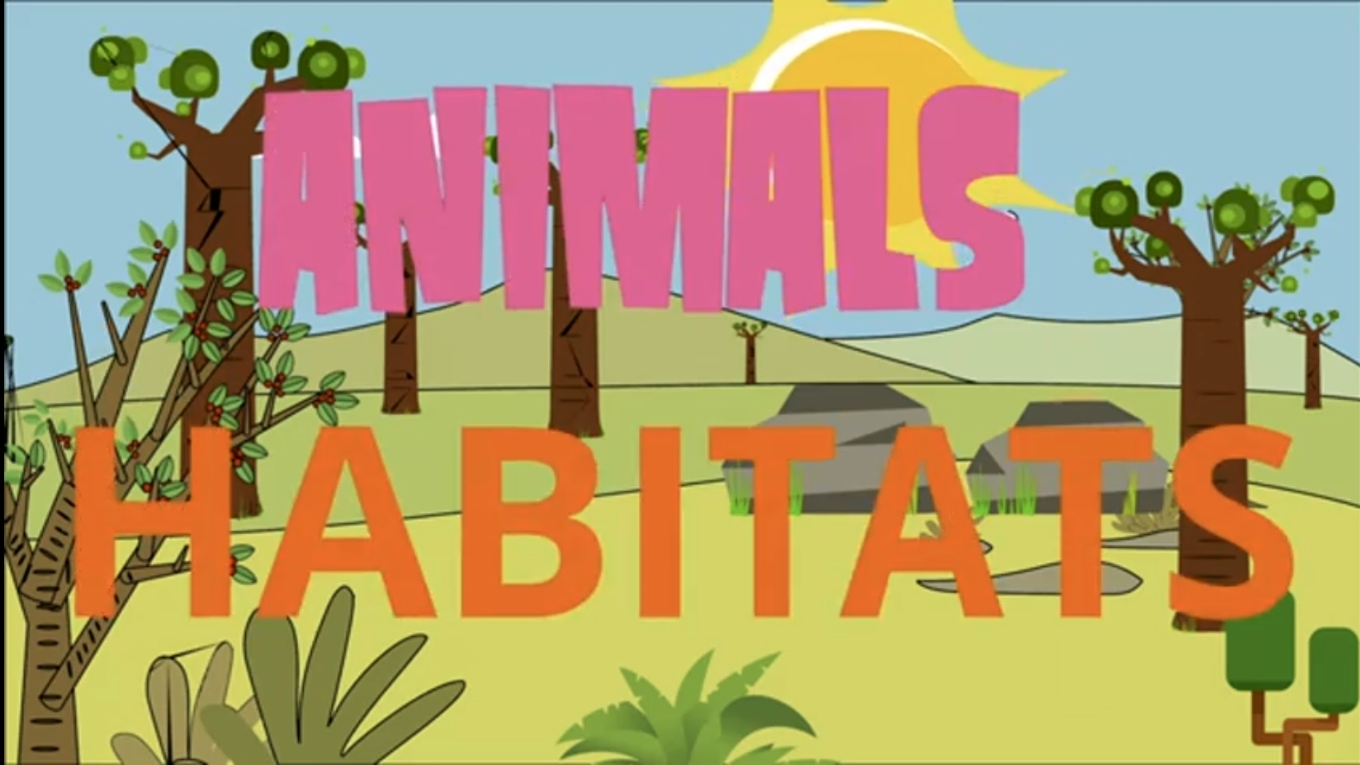 Animals' habitats - Среды обитания животных