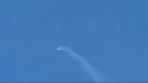 Момент поражения истребителя F-15 ВВС США ракетой ПВО Ирана