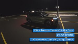 Тест Драйв Volkswagen Tiguan SEL R-Line Turbo 2026