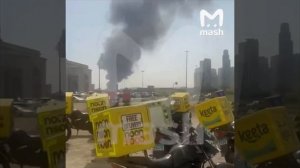 В Шардже, ОАЭ тоже дрон приземлился