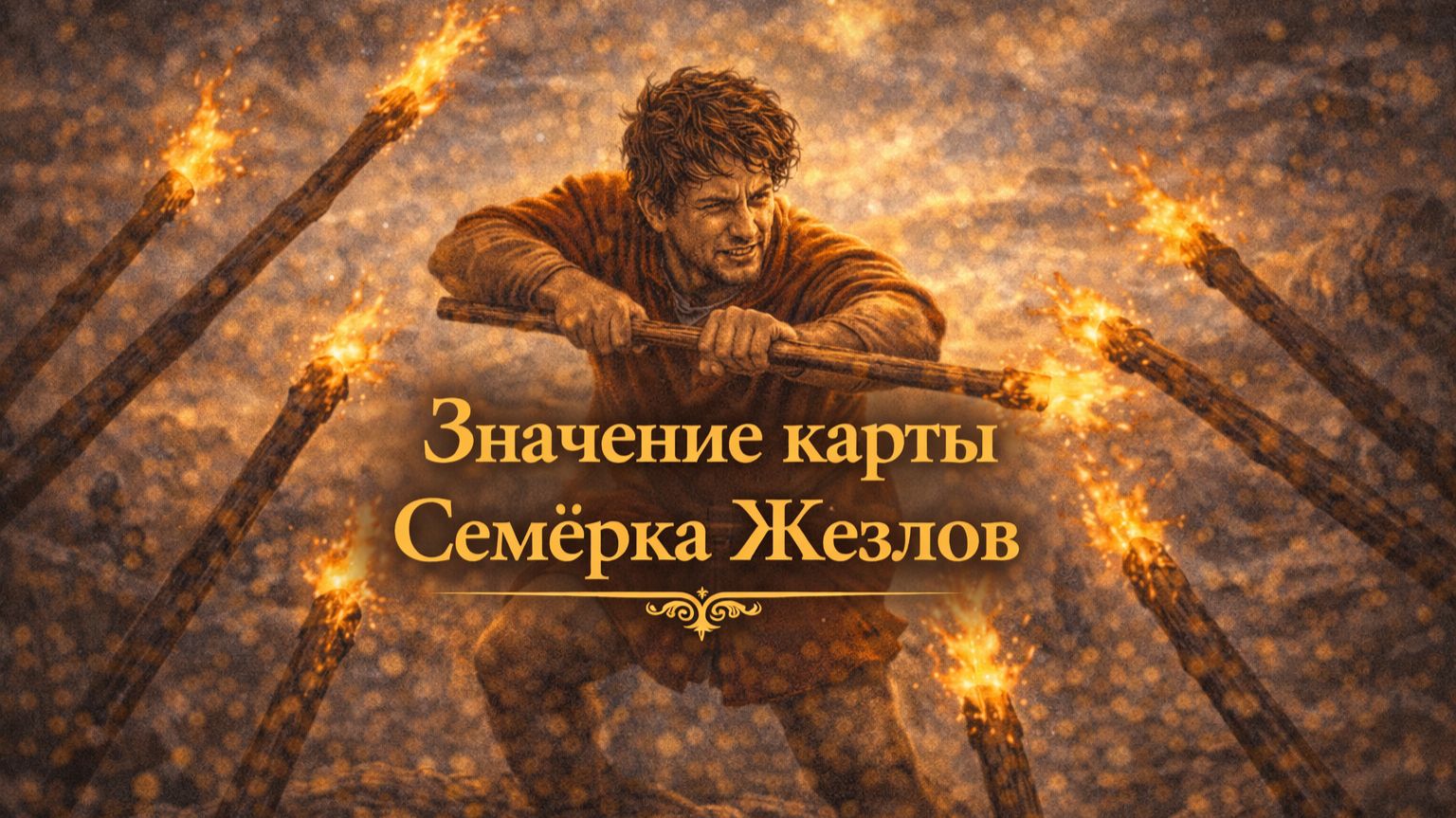 Значение карты таро Семёрка  Жезлов