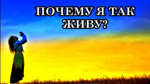 ОТВЕТ НА ВОПРОС: «ПОЧЕМУ Я ТАК ЖИВУ?»