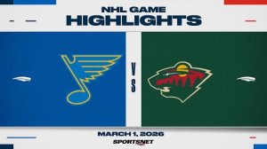 Обзор матча НХЛ | Миннесота - Сент-Луис (02.03.2026)
