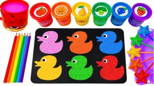 ИГРАЕМ В ЦВЕТНЫЕ СЛАЙМЫ ЗАЛИВАЕМ В ФОРМЫ УТОЧЕК АСМР ВИДЕО ДЛЯ ДЕТЕЙ ДЕТСКИЙ КАНАЛ ИГРАЛКИ-ЗАЛИПАЛКИ