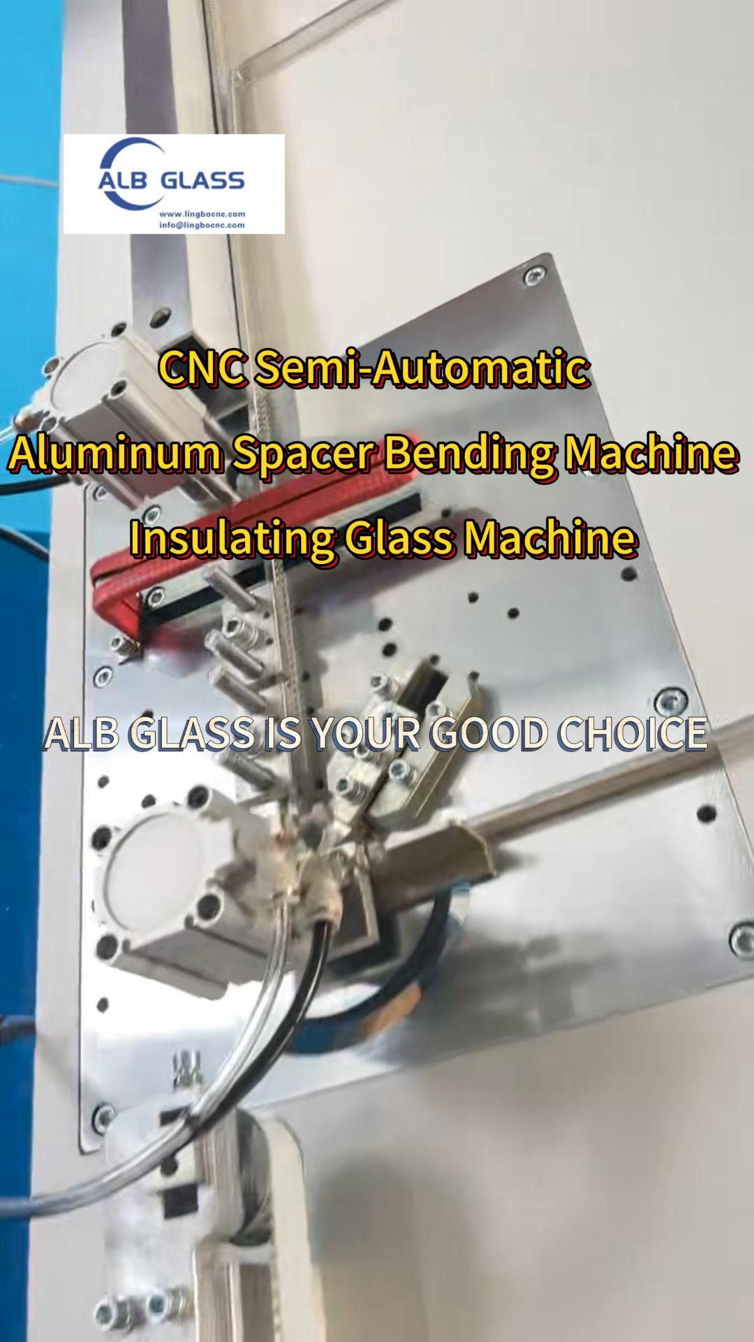 Полуавтоматический станок с ЧПУ для гибки алюминиевых профилей и стеклопакетов #алюминий