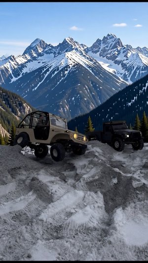 Конвой в горах Екатеринбурга на Mjx h8h пикап и fms 1/6 jimny