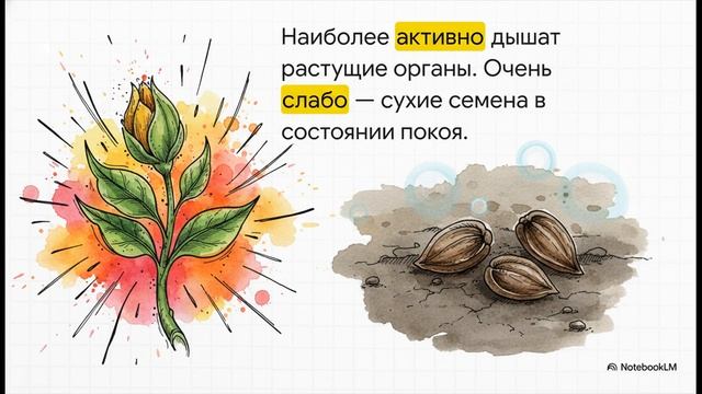 Биология 6 класс параграф 20 ДЫХАНИЕ РАСТЕНИЙ краткий пересказ Пасечник