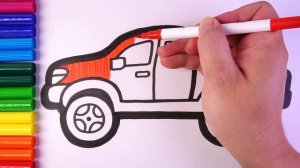 Рисуем машину. Мультик для детей