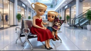 Балерина Капучино случайно подстригла волосы мамы, затем утешает её.