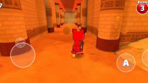 играем с другом в супер медведь приключения.