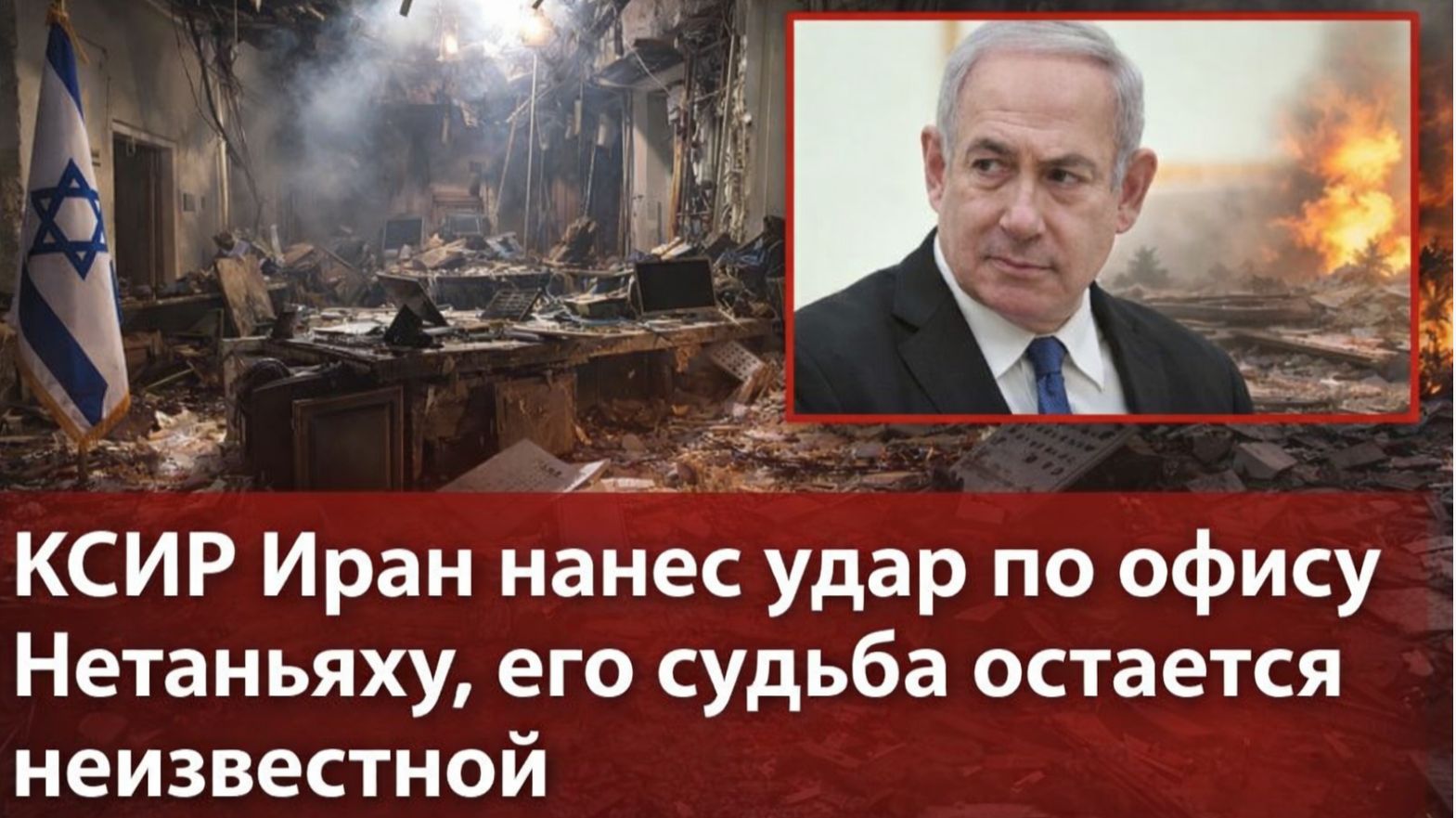 КСИР Иран нанес удар по офису Нетаньяху, его судьба остается неизвестной.