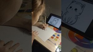 рисуем волшебного котика