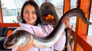 Зажарила Вкусную Рыбу Без Плавников! 2 Рецепта Приготовления Огромного Речного Угря