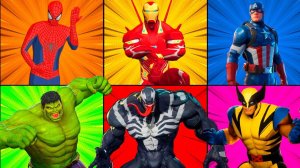 ВЕНОМ ХАЛК РОСОМАХА ЧЕЛОВЕК ПАУК ЖЕЛЕЗНЫЙ ЧЕЛОВЕК КАПИТАН АМЕРИКА  ТАНЦУЮТ