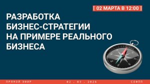 Прямой эфир: Разработка бизнес-стратегии на примере реального бизнеса
