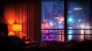 Краски дождя - Нежная неоновая музыка для отдыха и сна, фоновая музыка